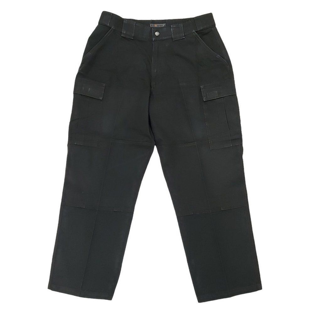 5.11 Tactical Cargo Pants Mens Large Black Wide Leg Rugged Work Outdoor Utility